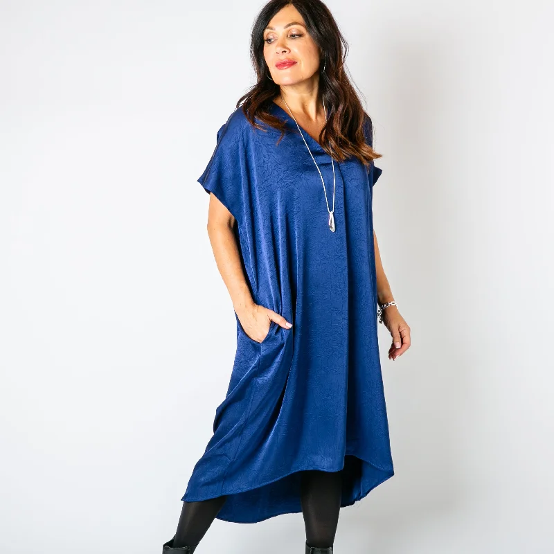 Satin Kaftan Dress