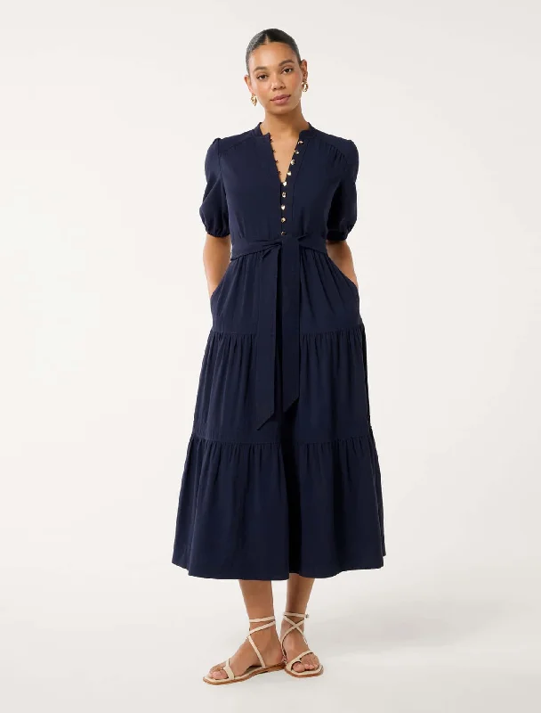 Leona Tiered Midi Dress