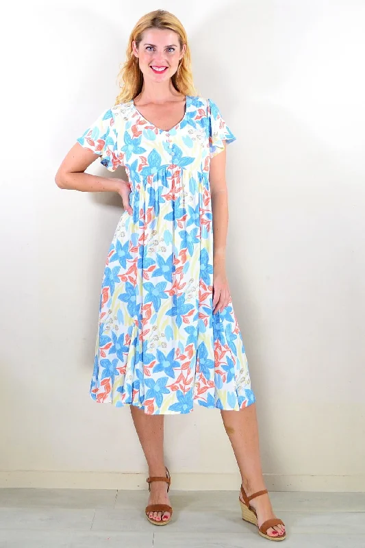 Soft Garden Floral Tunic Dress