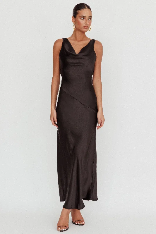 Cassiopeia Open Back Maxi Dress Black